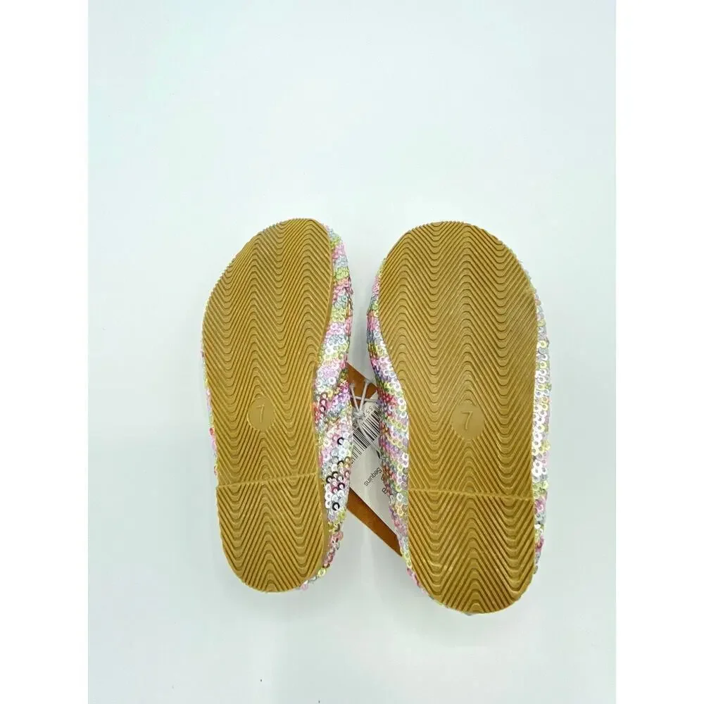 NWT Girl's Cotton On Kids US 7-8 Ombre Sequin Dress Holiday Summer Fall Flats - Picture 4 of 10
